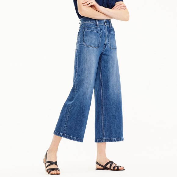 j crew wide leg jeans